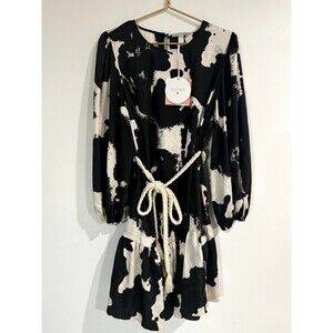 NWT Alexis x Target Long Sleeve Rope Belt Tiered Dress PLUS 1X